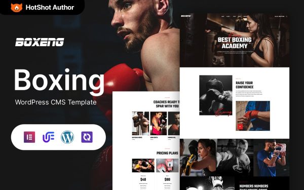 Boxeng - Boxing WordPress Elementor Theme - Image 1