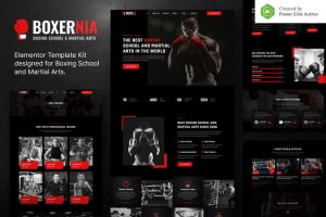 Boxernia boxing school martial arts elementor template kit gplpixel 1.jpg