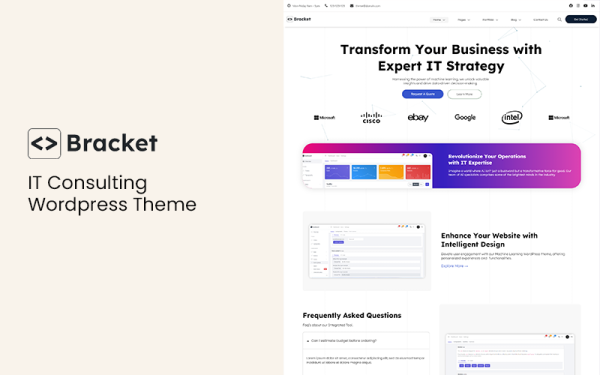 Bracket - IT Solutions Wordpress Theme - Image 1