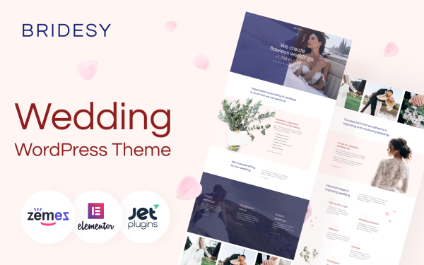 Bridesy - Tender And Neat Wedding WordPress Theme - Image 1