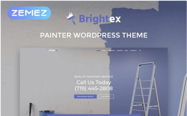 Brightex - Painting Services Multipurpose Classic Elementor WordPress Theme - Image 1
