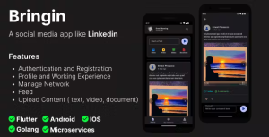 Bringin flutter social media app linkedin clone codermarket 1.png