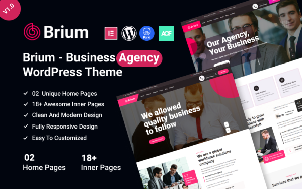 Brium – Consultancy & Business WordPress Theme - Image 1