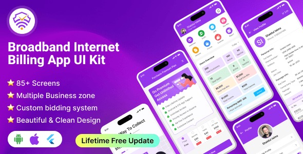 Broadband internet billing app ui kit codermarket.jpg