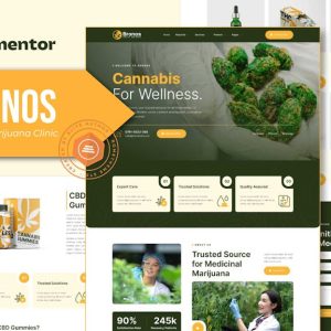 Bronos - Medical Marijuana Elementor Template Kit