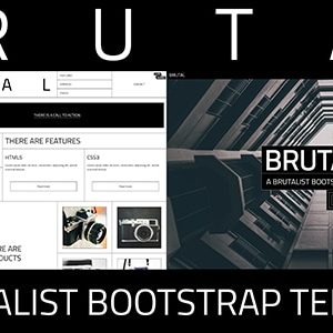 Brutal - A Brutalist Bootstrap v4 One Page HTML Template