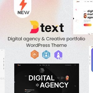 Btext - Portfolio & Digital Agency WordPress Theme