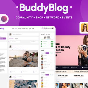 BuddyBlog - Creating Community, E-Commerce, BuddyPress Theme