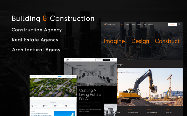 Builder Construction Architectural and Real Estate WordPress Theme - Image 1