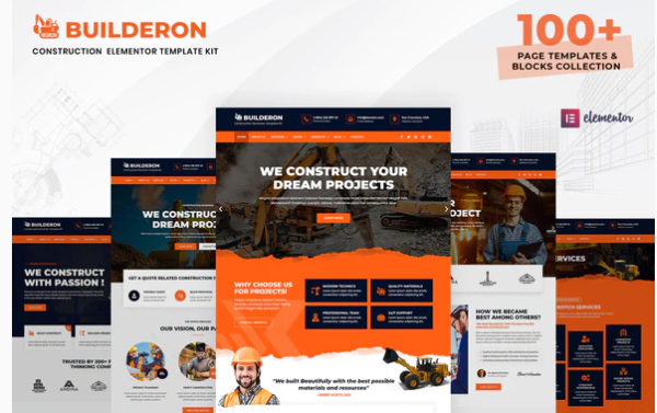 Builderon – Construction Elementor Template Kit - Image 1