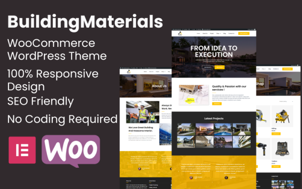 Building Materials WooCommerce WordPress Theme WooCommerce Theme - Image 1