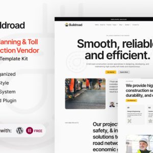 Buildroad - Urban Planning &Toll Contractor Elementor Template Kit .0