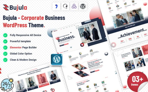 Bujula - Corporate Business WordPress Theme - Image 1