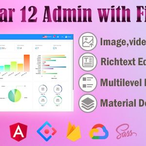 Bule| Angular 12 Admin Backend /with Firebase/Material Design