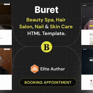 Buret - Beauty Salon and SPA HTML Template