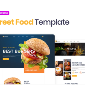 Burgos – Street Food Elementor Template Kit