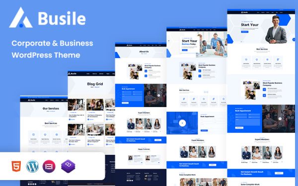 Busile - Corporate & Business WordPress Theme - Image 1