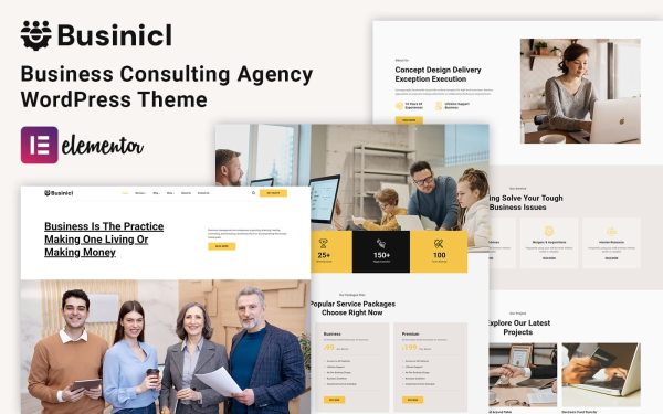 Businicl - Business Consulting WordPress Theme - Image 1