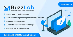 Buzzlab bulk email and sms marketing platform codermarket.png