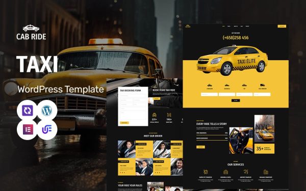 Cab Ride - Taxi Service And City Transport WordPress Elementor Theme - Image 1