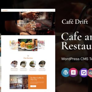 Cafe-Drift - Cafe and Restaurant WordPress Elementor Theme