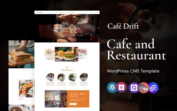 Cafe-Drift - Cafe and Restaurant WordPress Elementor Theme - Image 1
