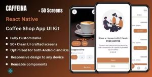 Caffeina coffee shop app template ui kit react native codermarket.jpg