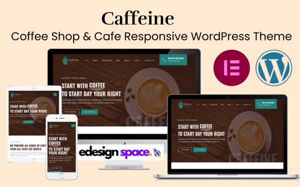 Caffeine - Coffee Shop & Cafe Responsive WordPress Theme - Image 1