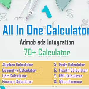 Calculator App - All in one calculator app (Finance, Health, Algebra, Geometry, Unit, Loan, Emi )
