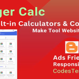 Calculator Tool Studio 300 Built-in Calculators Blogger Template