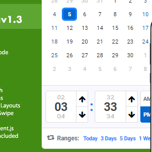 Calentim - Date Time Range Picker
