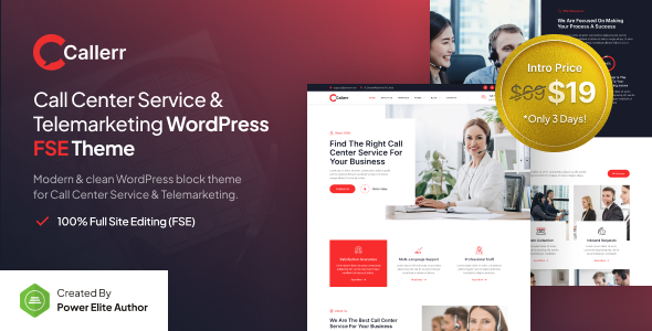 Callerr call center service telemarketing fse wordpress theme gplpixel.png