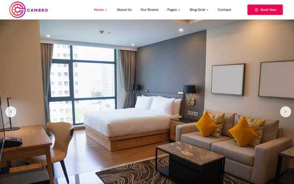 Cambro - Hotel, Resort, Motel Elementor WordPress Theme - Image 1