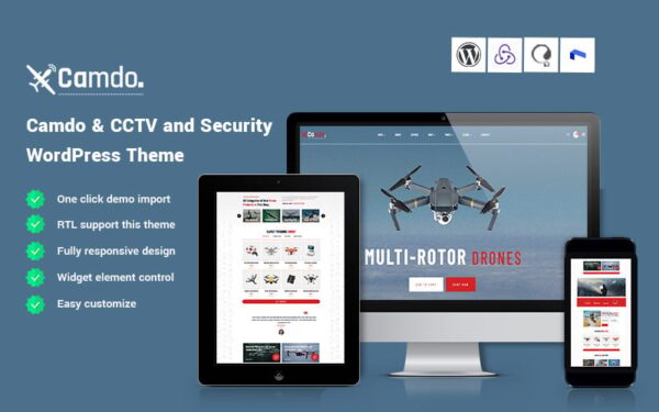 Camdo - CCTV and Security WordPress Theme - Image 1