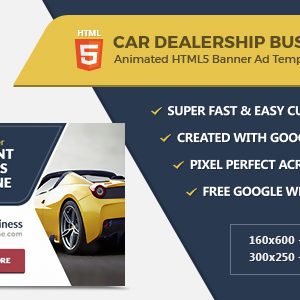 Car Dealership Banner Ads - HTML5 GWD Templates