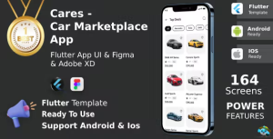 Car market place app ui kit flutter figma free carea codermarket.png