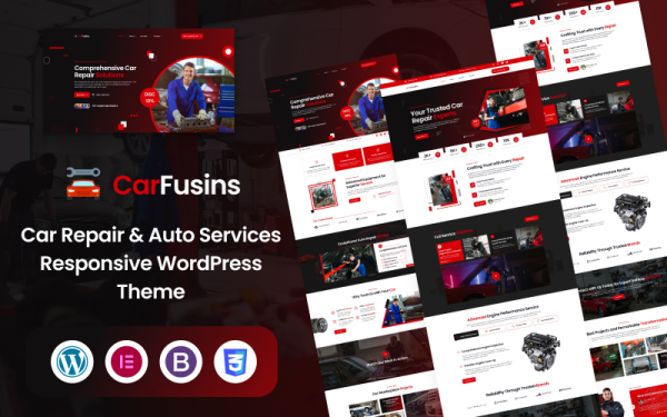 Car Repair & Auto Services Responsive WordPress Theme - Image 1