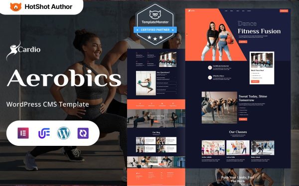 Cardio - Aerobics And Gym Workout WordPress Elementor Theme - Image 1