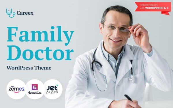 Careex - Family Doctor WordPress Elementor Theme - Image 1