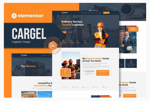 Cargel - Logistic Cargo Elementor Template Kit - Image 1