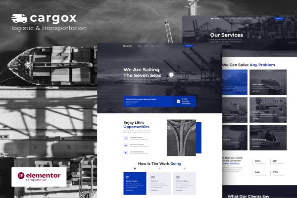 Cargox - Logistic & Transportation Elementor Pro Template Kit - Image 1