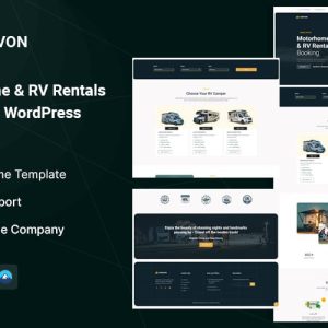Carivon – Motorhome & Car RV Rentals Elementor WordPress Theme