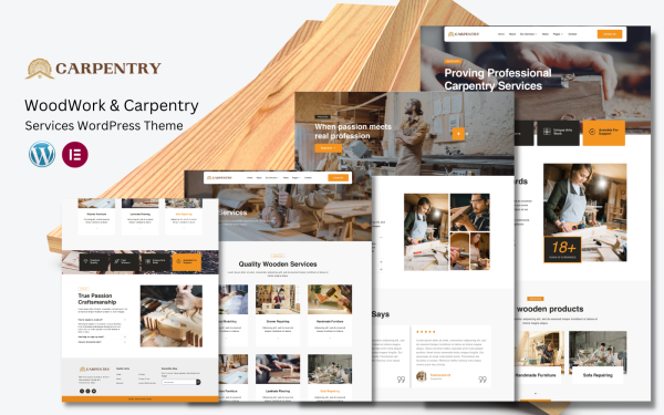Carpentry - WoodWork & Carpentry Services WordPress Services - Image 1