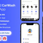 CarQ Car Wash Marketplace SAAS User Flutter App & Laravel Admin Panel