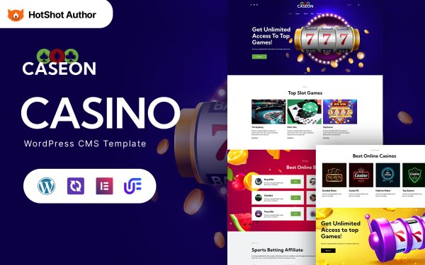 Caseon - Casino Games WordPress Elementor Theme - Image 1