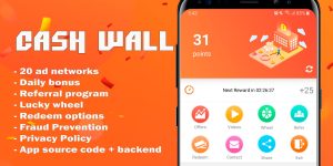 Cash wall android rewards app source code codermarket.jpg