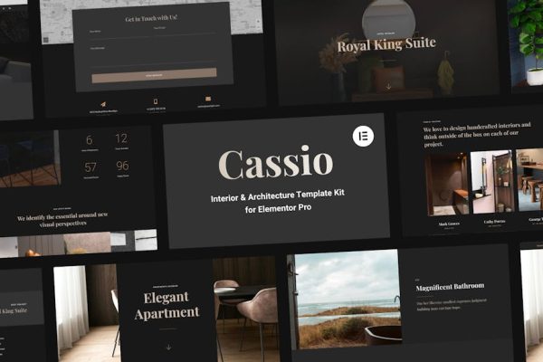 Cassio - Interior & Architecture Elementor Pro Template Kit - Image 1