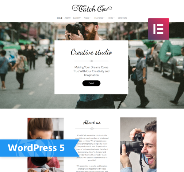 Catch Co - Photo Studio Multipurpose Creative WordPress Elementor Theme - Image 1