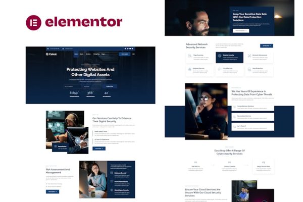 Cekal - Cyber Security & IT Service Elementor Template Kit - Image 1