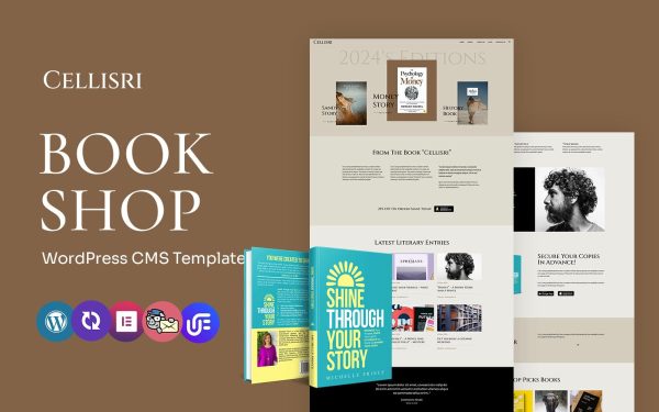 Cellieri - Book Author Multipurpose WordPress Elementor Theme - Image 1